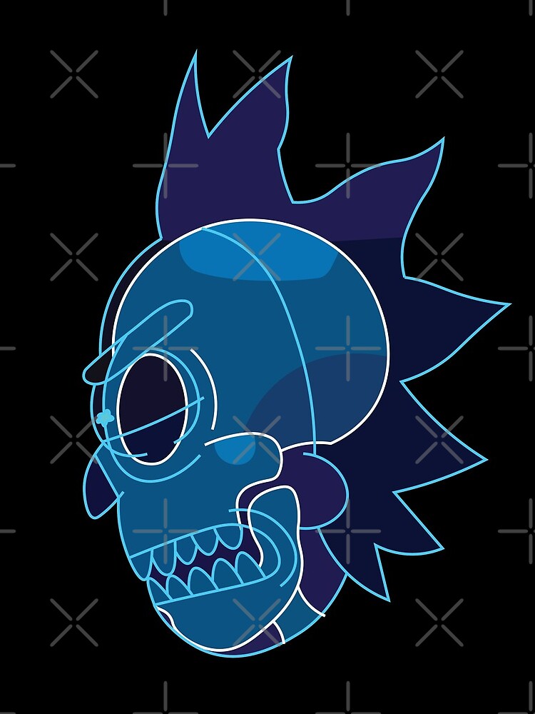 Rick Sanchez head X-Ray from Rick and Morty ™ by AmpersandCuster