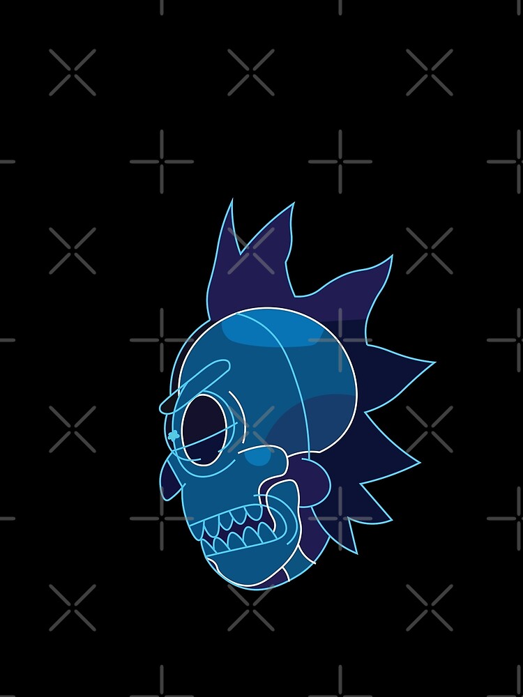 Rick Sanchez head X-Ray from Rick and Morty ™ by AmpersandCuster