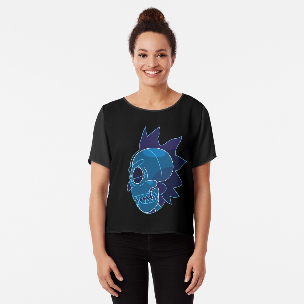 Rick Sanchez head X-Ray from Rick and Morty ™ Chiffon Top