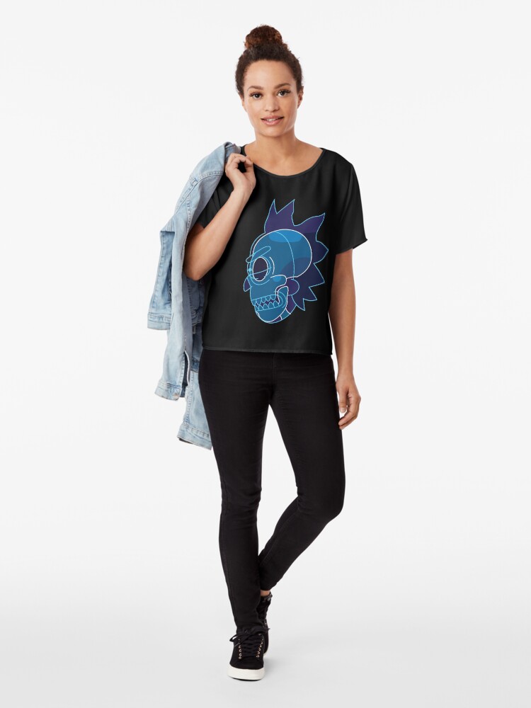 Alternate view of Rick Sanchez head X-Ray from Rick and Morty ™ Chiffon Top