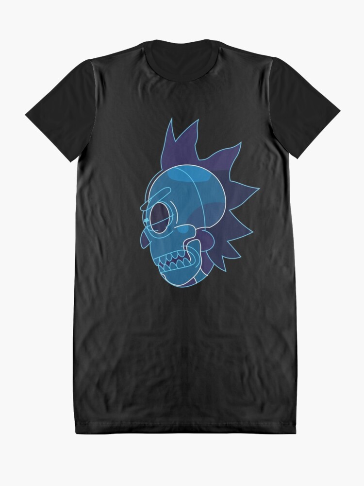 Alternate view of Rick Sanchez head X-Ray from Rick and Morty ™ Graphic T-Shirt Dress