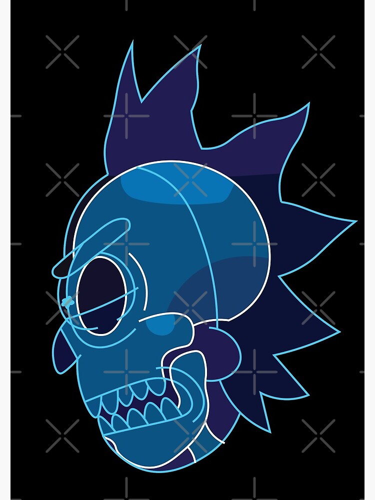 Rick Sanchez head X-Ray from Rick and Morty ™ by AmpersandCuster