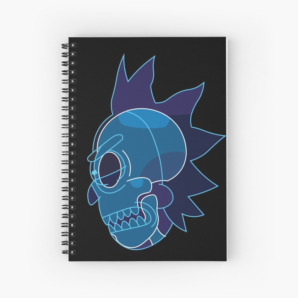 Rick Sanchez head X-Ray from Rick and Morty ™ Spiral Notebook