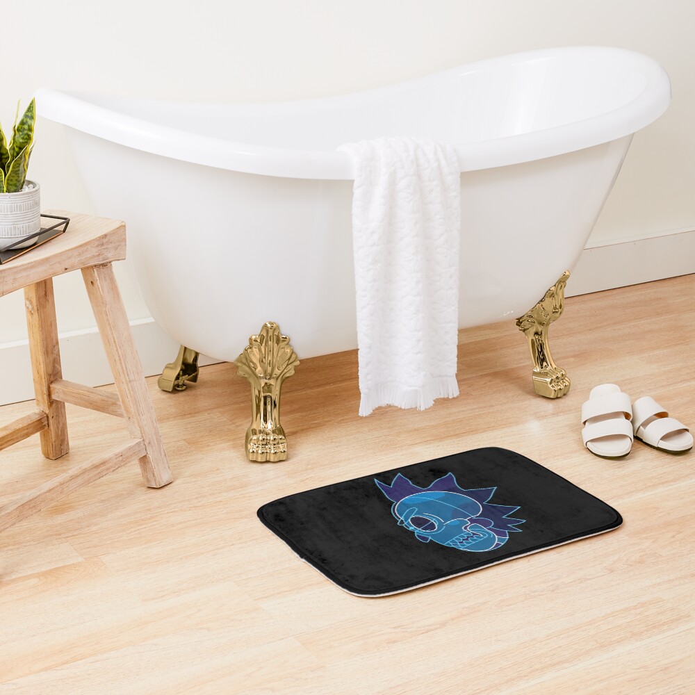 Rick Sanchez head X-Ray from Rick and Morty ™ Bath Mat