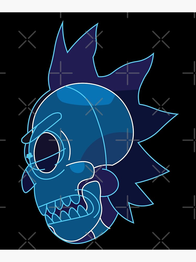 Rick Sanchez head X-Ray from Rick and Morty ™ by AmpersandCuster