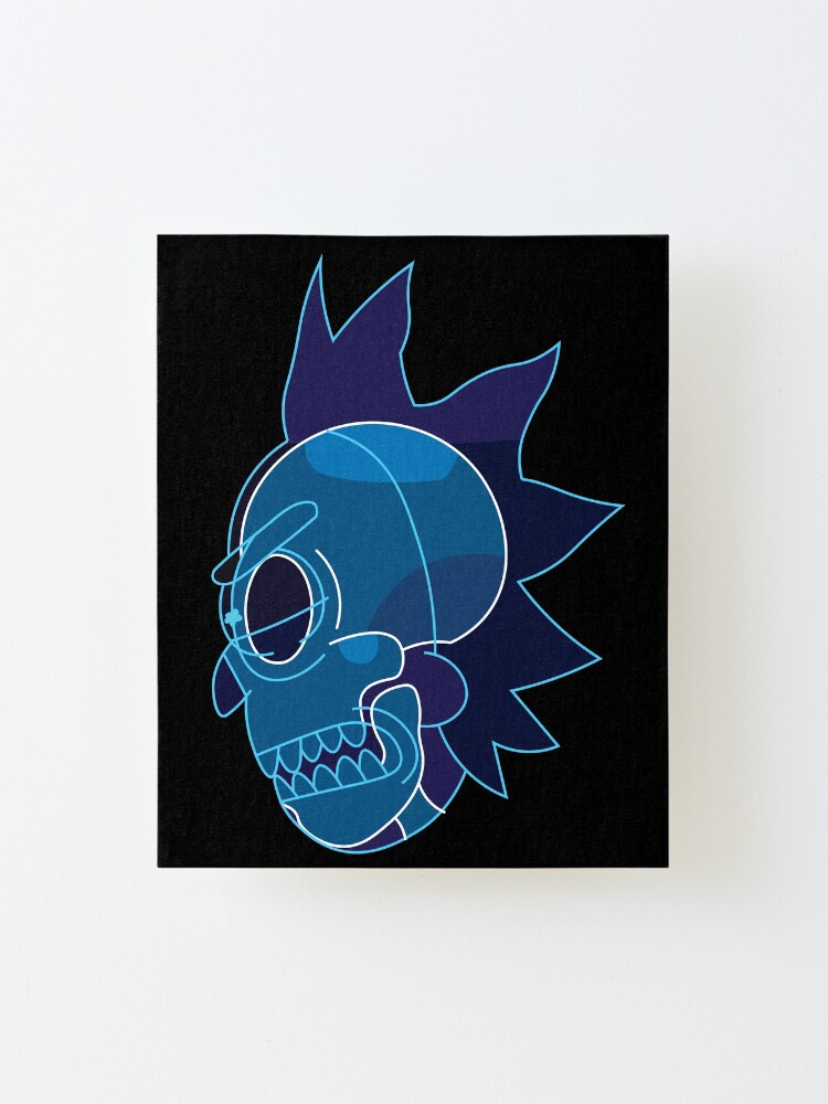 Alternate view of Rick Sanchez head X-Ray from Rick and Morty ™ Mounted Print
