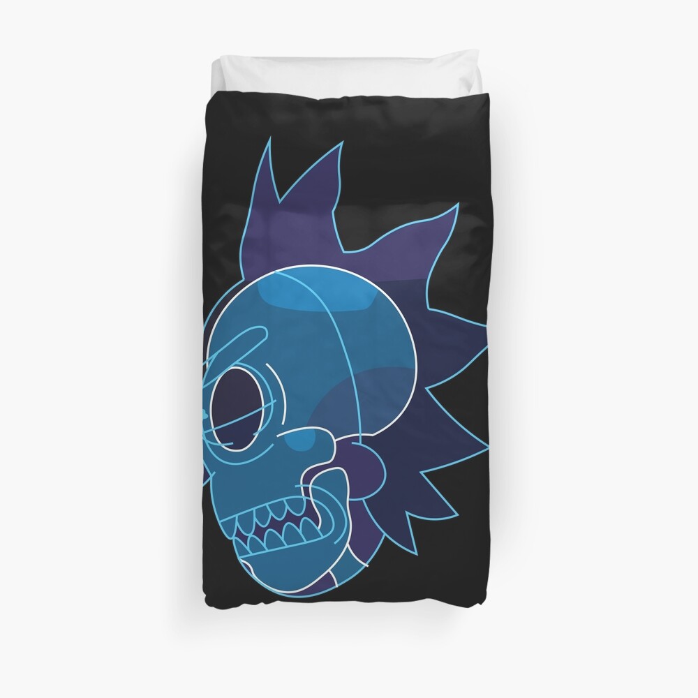Rick Sanchez head X-Ray from Rick and Morty ™ Duvet Cover