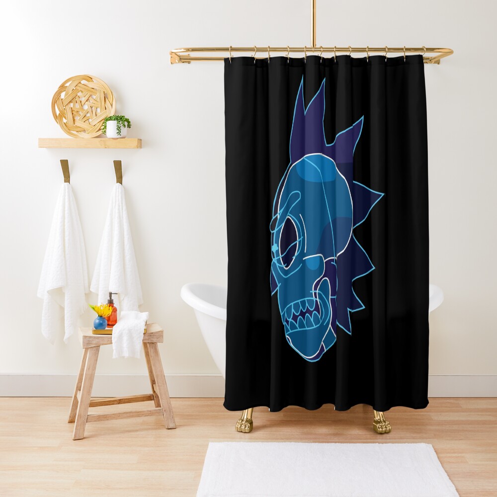 Rick Sanchez head X-Ray from Rick and Morty ™ Shower Curtain