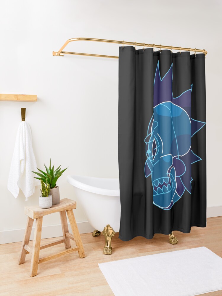 Alternate view of Rick Sanchez head X-Ray from Rick and Morty ™ Shower Curtain