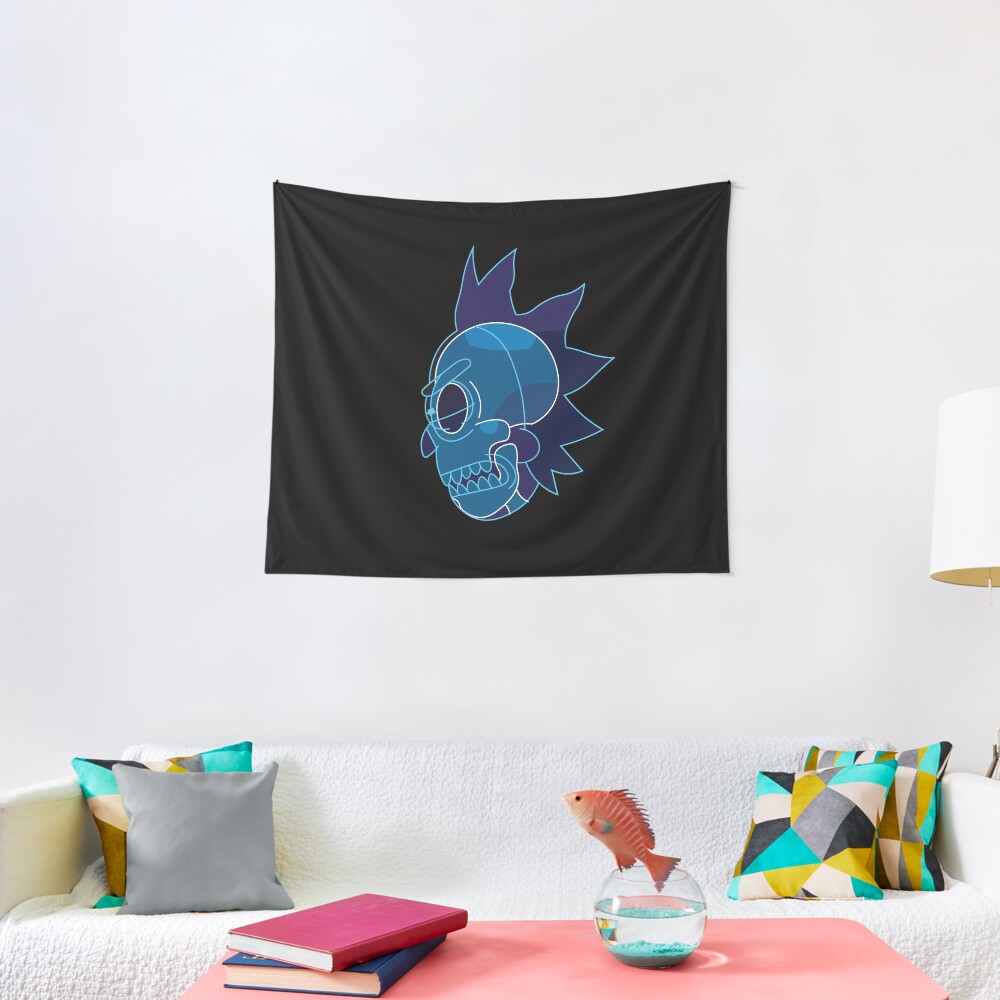 Rick Sanchez head X-Ray from Rick and Morty ™ Tapestry