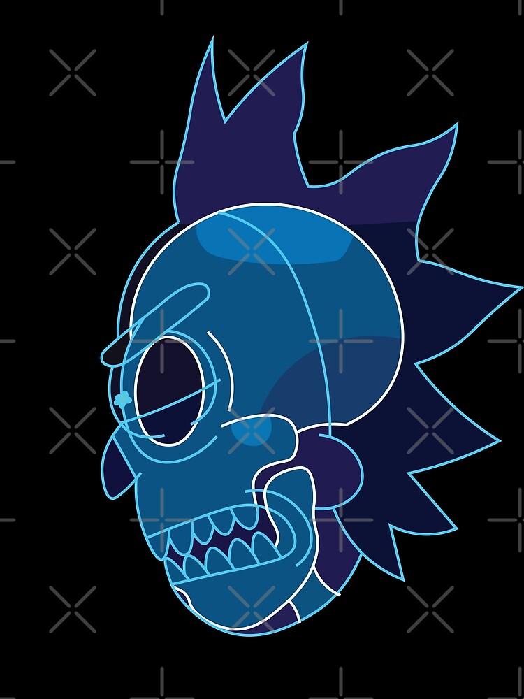 Rick Sanchez head X-Ray from Rick and Morty ™ by AmpersandCuster
