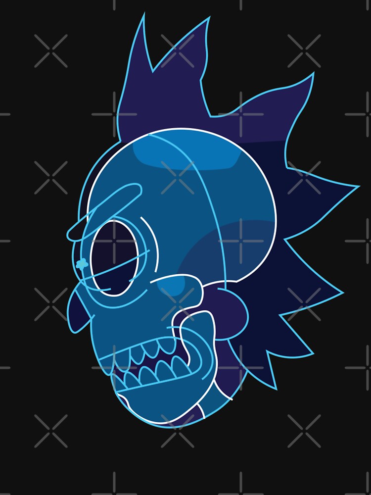 Rick Sanchez head X-Ray from Rick and Morty ™ by AmpersandCuster