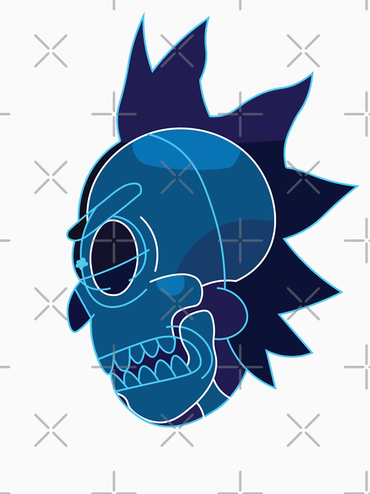 Rick Sanchez head X-Ray from Rick and Morty ™ by AmpersandCuster
