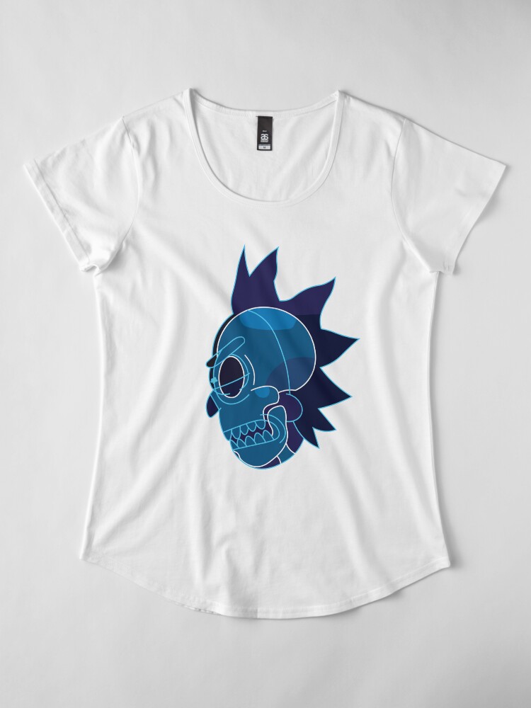Alternate view of Rick Sanchez head X-Ray from Rick and Morty ™ Premium Scoop T-Shirt