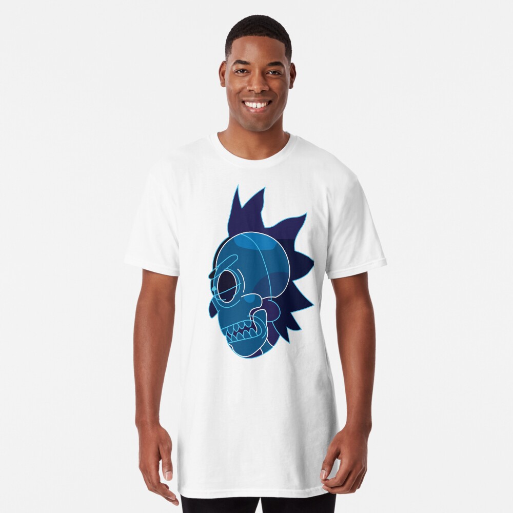Rick Sanchez head X-Ray from Rick and Morty ™ Long T-Shirt