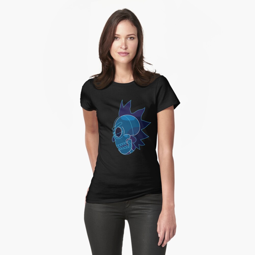 Rick Sanchez head X-Ray from Rick and Morty ™ Fitted T-Shirt