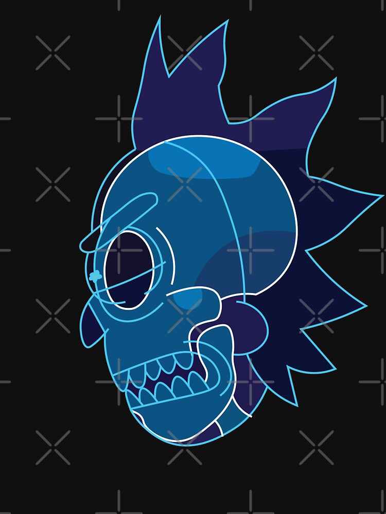 Rick Sanchez head X-Ray from Rick and Morty ™ by AmpersandCuster