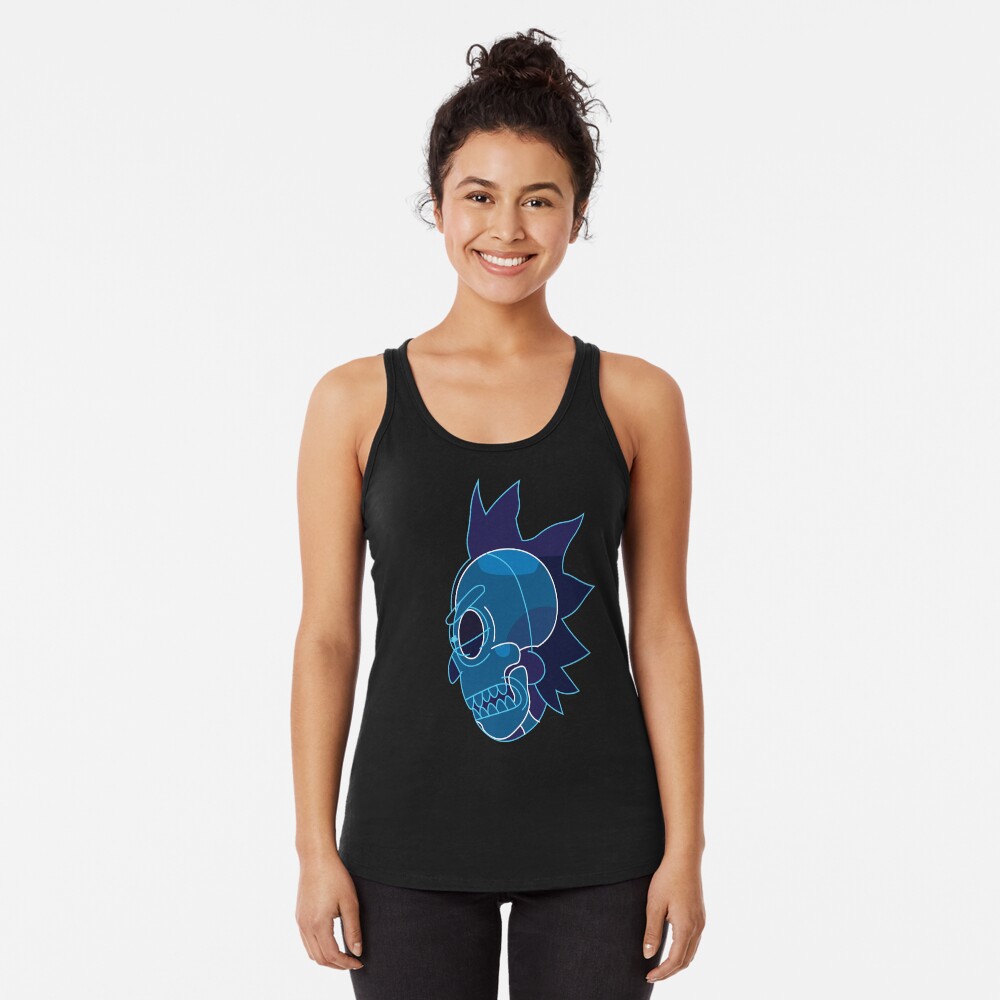 Rick Sanchez head X-Ray from Rick and Morty ™ Racerback Tank Top