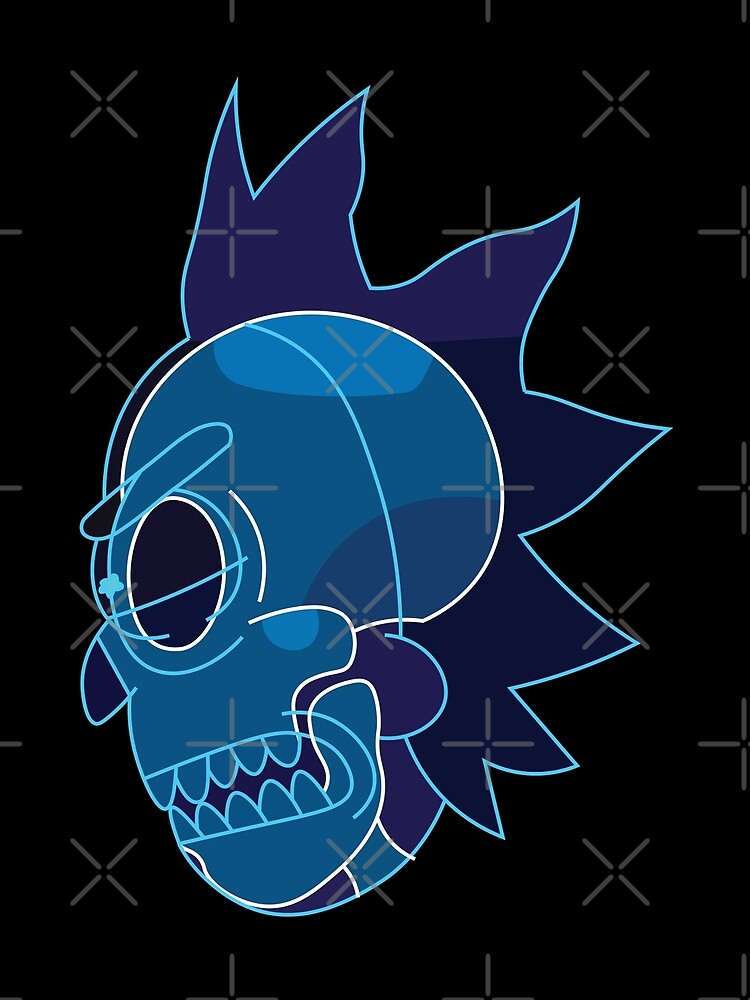 Rick Sanchez head X-Ray from Rick and Morty ™ by AmpersandCuster