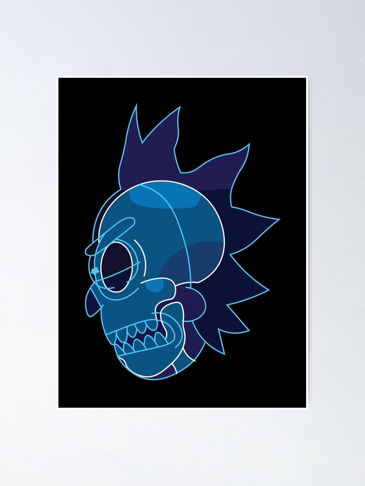 Alternate view of Rick Sanchez head X-Ray from Rick and Morty ™ Poster