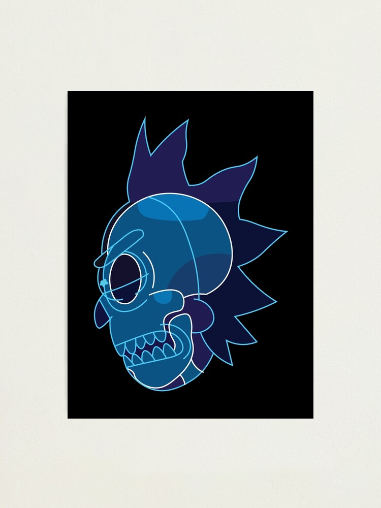 Alternate view of Rick Sanchez head X-Ray from Rick and Morty ™ Photographic Print