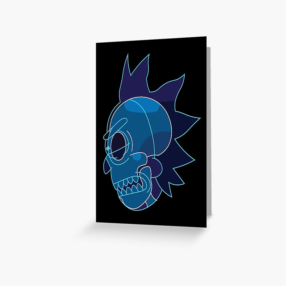 Rick Sanchez head X-Ray from Rick and Morty ™ Greeting Card