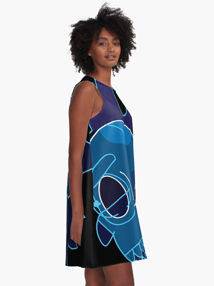 Alternate view of Rick Sanchez head X-Ray from Rick and Morty ™ A-Line Dress