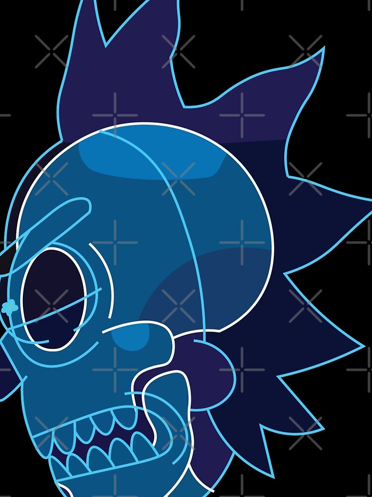Rick Sanchez head X-Ray from Rick and Morty ™ by AmpersandCuster