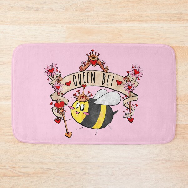 Item preview, Fancy Queen Bee with Hearts and Banner designed and sold by Bumblefuzzies.