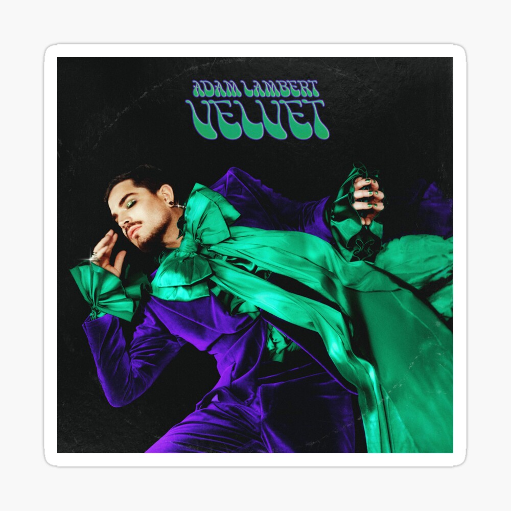 Adam Lambert Velvet Album Cover" Metal Print by EmiBeth | Redbubble