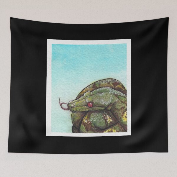 Item preview, Watercolor Coiled Snake designed and sold by B-Martin-Art.