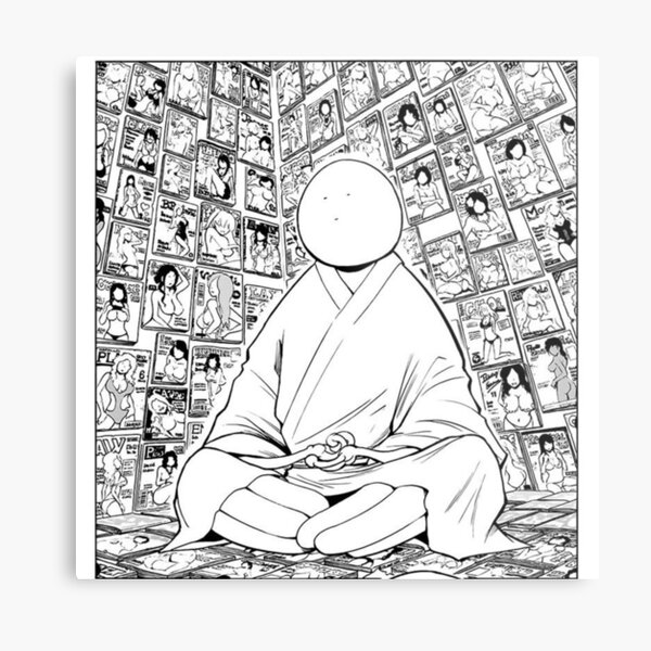 Kuro Sensei Meditation Assassination Classroom Metal Print