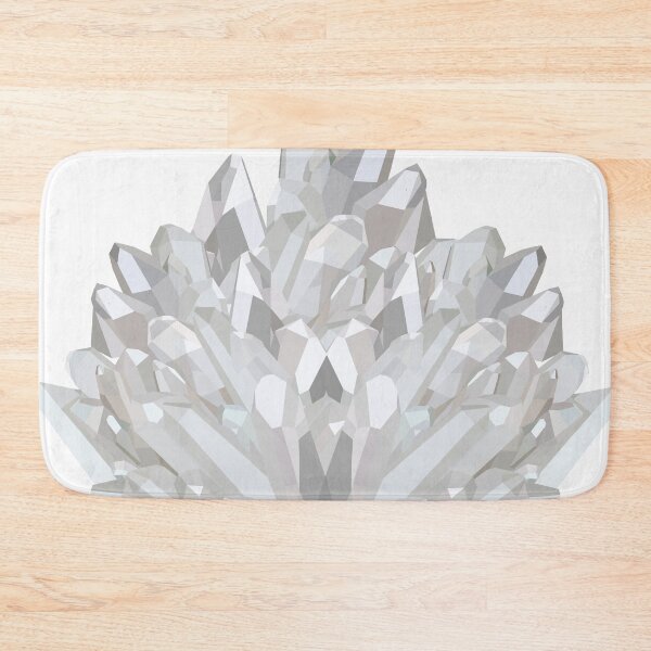 Item preview, Silver Crystals, Crystal Point, Crystal Pattern, Silver, Gray, Grey and White, Quartz Crystal, Crystals designed and sold by Clancy Rodgers.