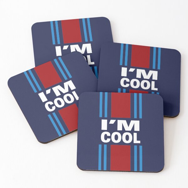 Artikelvorschau, Ich bin cool. Martini Racing sportlicher Style auf Blau - Classic Sporty entworfen und verkauft von etoide.
