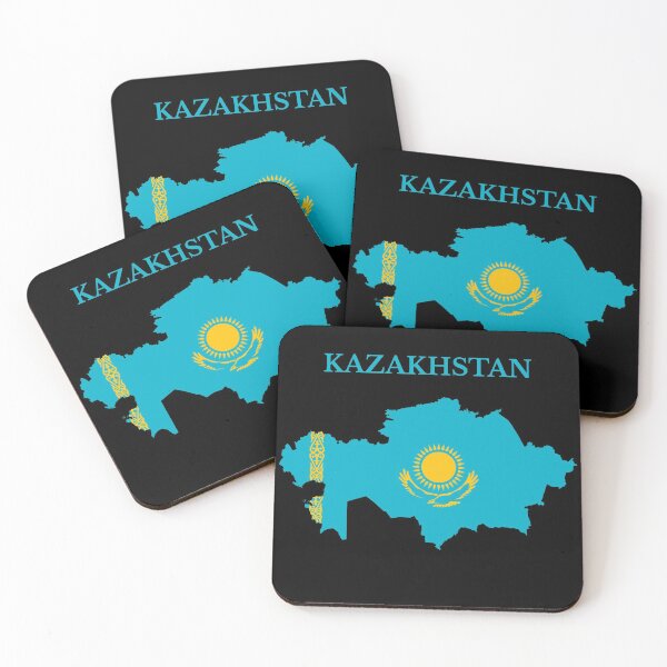Item preview, Kazakhstan Map Flag designed and sold by marosharaf.