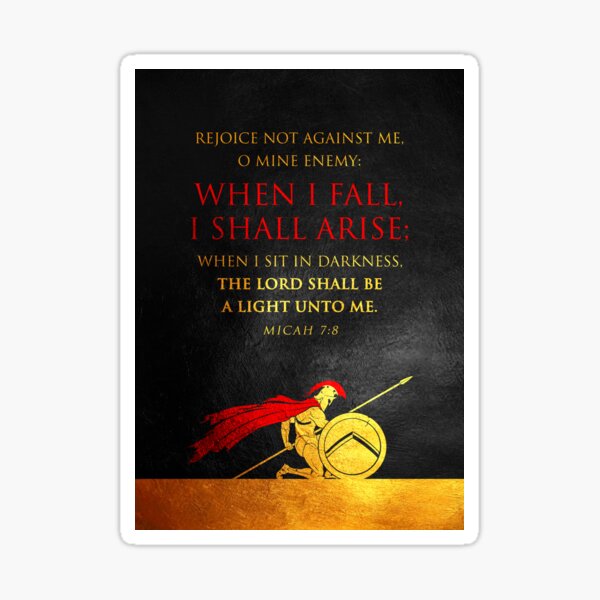 Micah 7:8 Bible Verse Wall Art Sticker