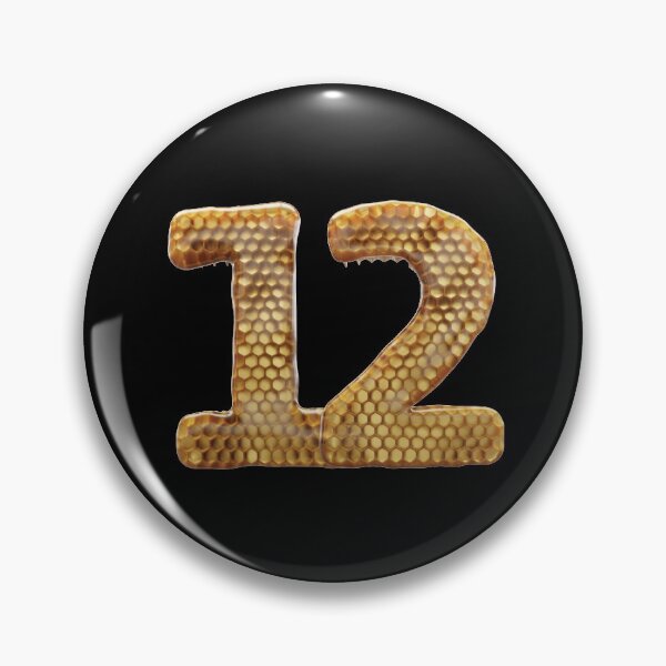 Item preview, 12 Number 3d Honey Numbers Font designed and sold by HelloFromAja.