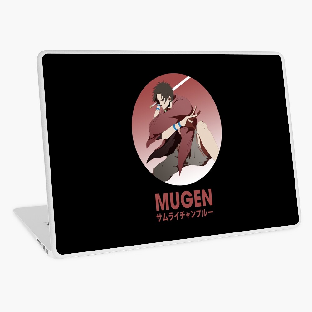 Vintage Samurai Champloo Adventure Manga Mugen Arts Laptop Skin By Conniehoward34 Redbubble