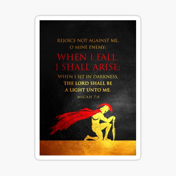 Micah 7:8 Bible Verse Wall Art Sticker
