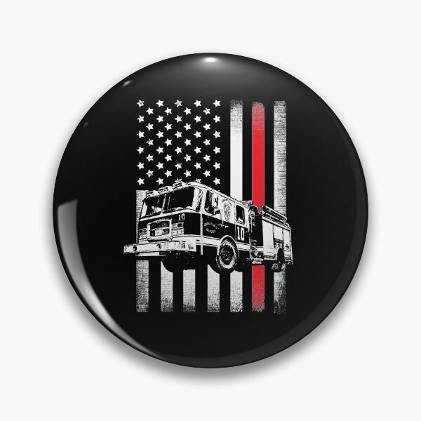 Item preview, Fireman American Flag Thin Red Line designed and sold by Captain Mood.