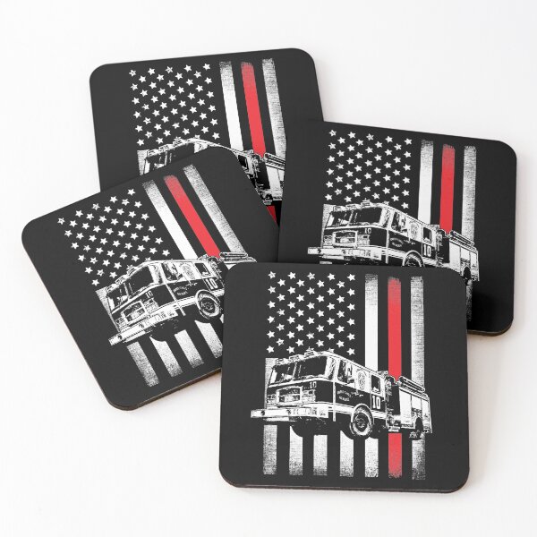 Item preview, Fireman American Flag Thin Red Line designed and sold by Captain Mood.