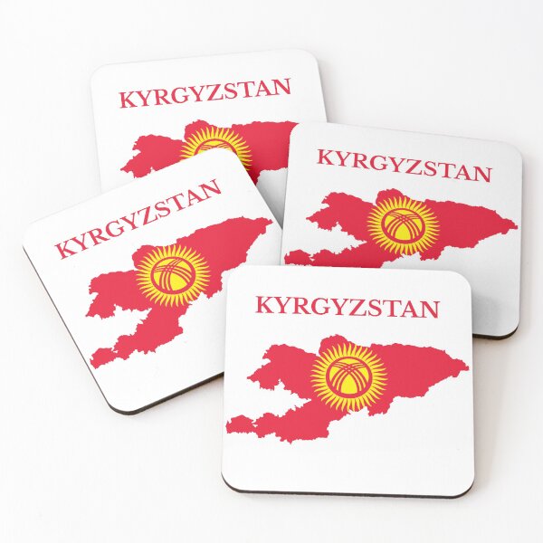 Item preview, Kyrgyzstan flag map designed and sold by marosharaf.