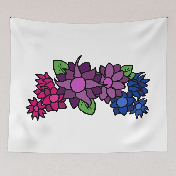 Item preview, Bi Flag Flower Crown designed and sold by anipwrites.