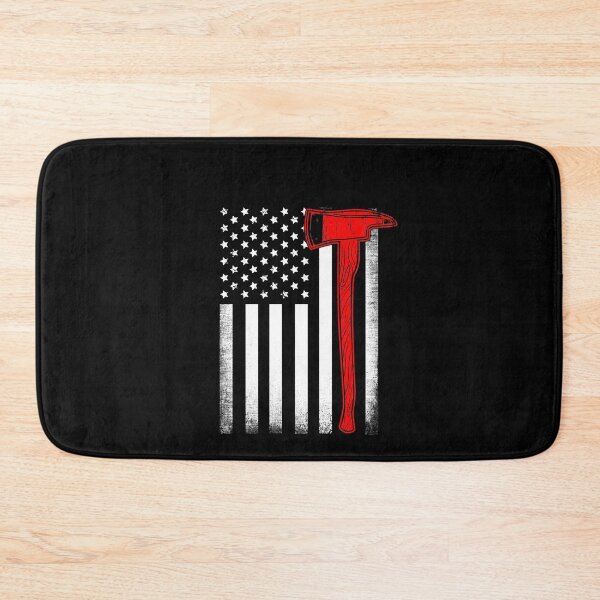 Item preview, Firefighter American Flag Axe Thin Red Line designed and sold by Captain Mood.