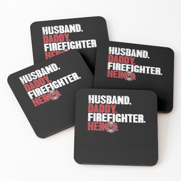 Item preview, Husband Daddy Firefighter Hero designed and sold by Captain Mood.