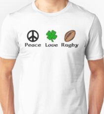 Peace Shamrock Rugby Unisex T-Shirt
