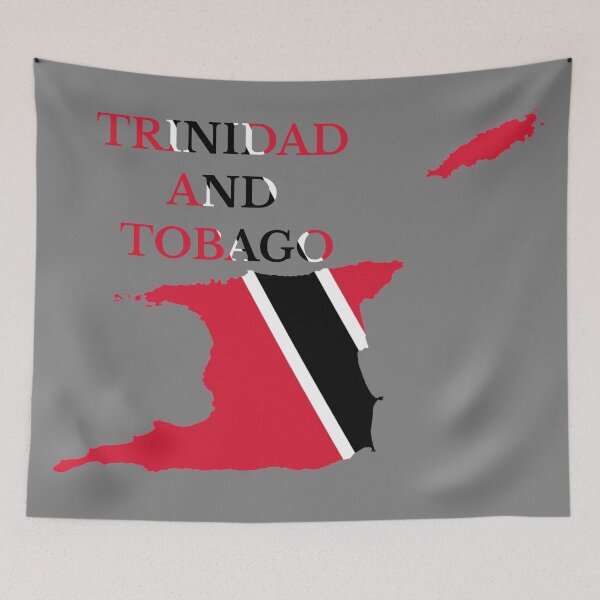 Item preview, Trinidad and Tobago flag map designed and sold by marosharaf.