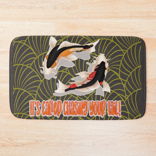 Item preview, Always CHASING YOUR TAIL, using a couple of beautifully hand painted Koi fish to demonstrate this effort we feel we often – of chasing ones tail. designed and sold by JOHNC1.