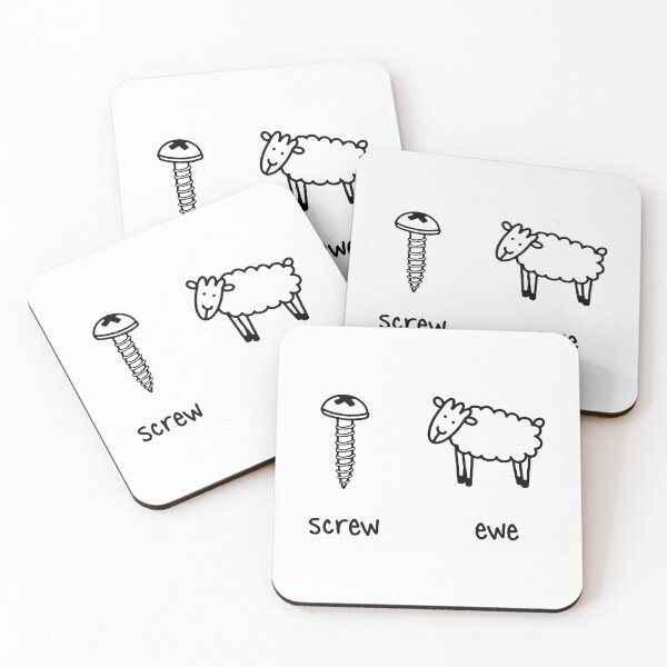 Item preview, Screw Ewe Sheep Line Drawing designed and sold by Made by Lauren.