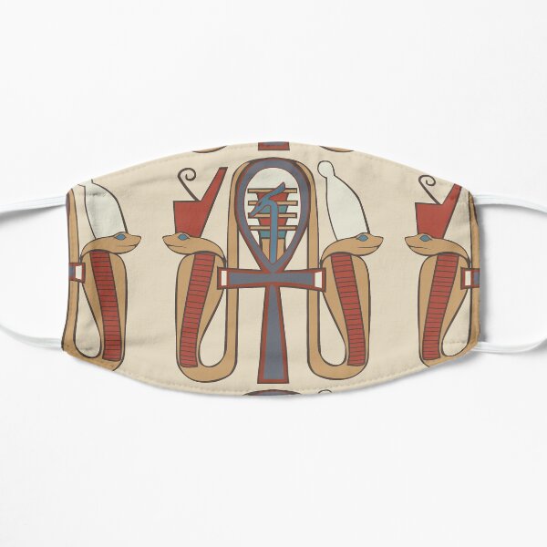 Ankh, Djed and Was Amulet Flat Mask